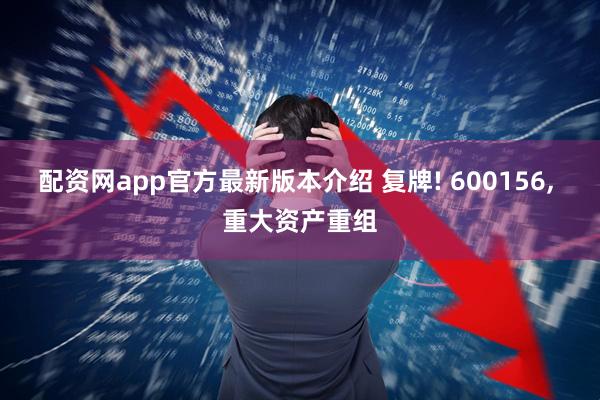 配资网app官方最新版本介绍 复牌! 600156, 重大资产重组